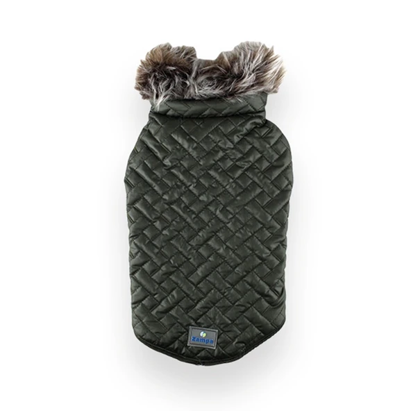 Zampa Supreme Yakalı Kürklü Mont Yeşil Small ürün görseli 1