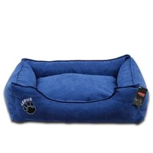 Lepus Soft Fermuarlı Köpek Yatağı Mavi X Large ürün görseli 1