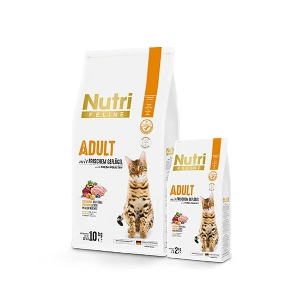 Nutri Feline Tavuklu Yetişkin Düşük Tahıllı Kedi Maması 10 Kg ürün görseli 1