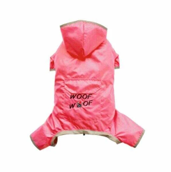 Doggy Dolly Dört Ayaklı Pembe Yağmurluk XSmall ürün görseli 1