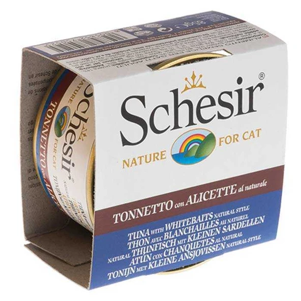 Schesir Ton Balıklı Hamsili Pirinçli Kedi Konservesi 85 Gr ürün görseli 1