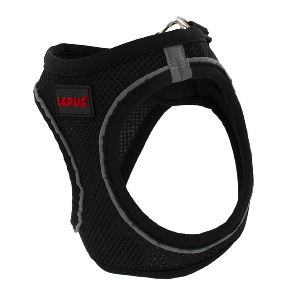 Lepus Pet Air Mesh Siyah Göğüs Tasması XSmall ürün görseli 1