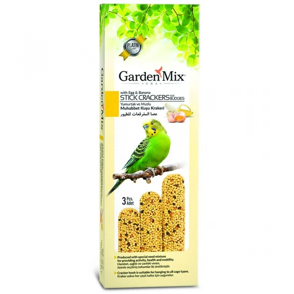 Gardenmix Platin Muzlu Yumurtalı Kuş Krakeri 3 Lü ürün görseli 1