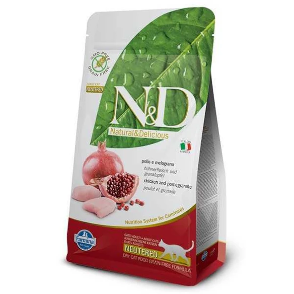 N&D Tahilsiz Tavuklu Narli Kisirlaştirilmiş Kedi Mamasi 1.5 Kg ürün görseli 1