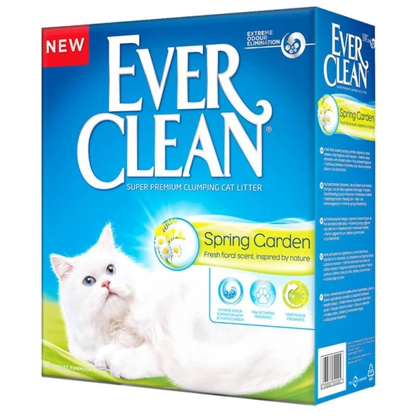 Ever Clean Spring Garden Çiçek Kokulu Topaklaşan Kedi Kumu 10 Lt ürün görseli 1