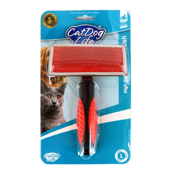 CatDoglife Kedi ve Köpekler İçin Telli Fırça Large ürün görseli 1