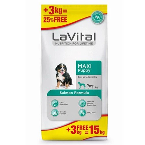 La Vital Maxi Somonlu Yavru Köpek Maması 15 Kg ürün görseli 1
