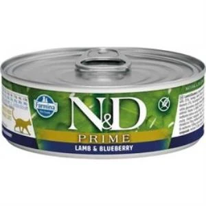 N&D Kuzu ve Elmalı Yaban Mersinli Konserve Kedi Maması 70 Gr ürün görseli 1