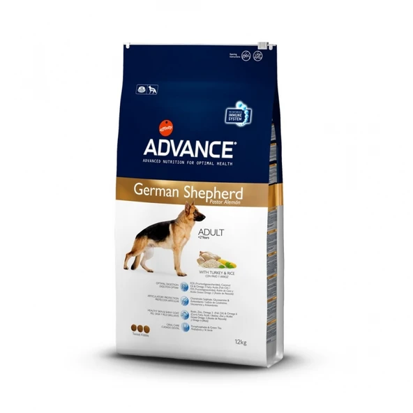 Advance Alman Kurtları için Hindili Yetişkin Köpek Maması 12 Kg ürün görseli 1