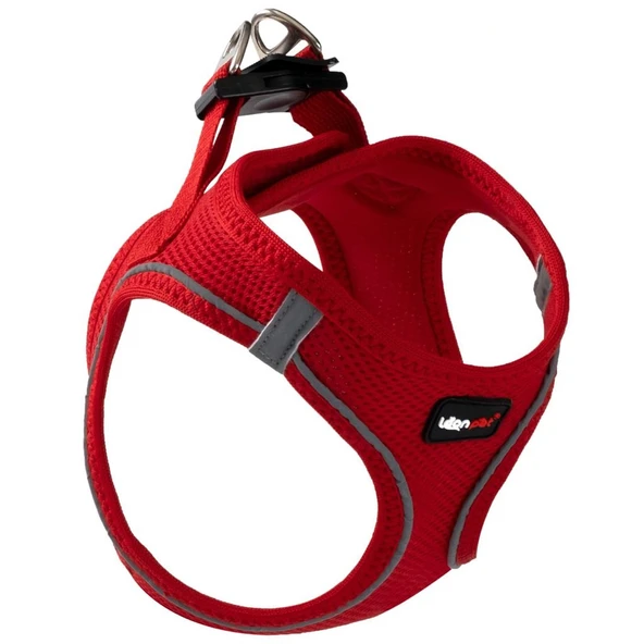 Leon Pet Air Mesh Kırmızı Göğüs Tasması Medium ürün görseli 1