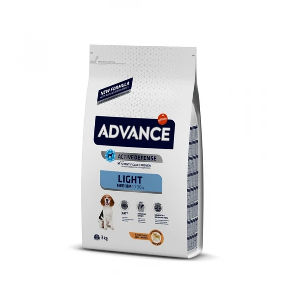 Advance Medium Light Orta Irk Yetişkin Diyet Köpek Maması 3 Kg ürün görseli 1