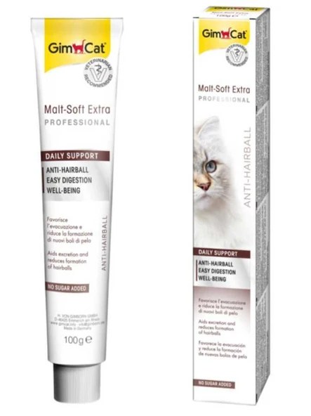 Gimcat Malt Soft Extra Tüy Yumaği Attıran Kedi Macunu 100 Gr ürün görseli 1