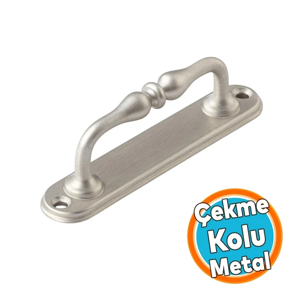 Metal Kapı Çekme Kolu 12 cm Tutamağı Kulp Saclı Kulpları Dolap Mobilya Dolap Çekmece Saten ürün görseli 1