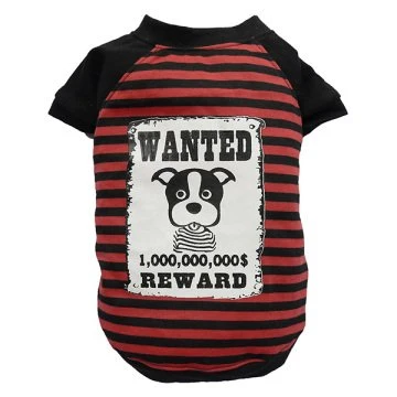 Doggy Dolly Wanted Kırmızı Köpek Tişört XXLarge ürün görseli 1