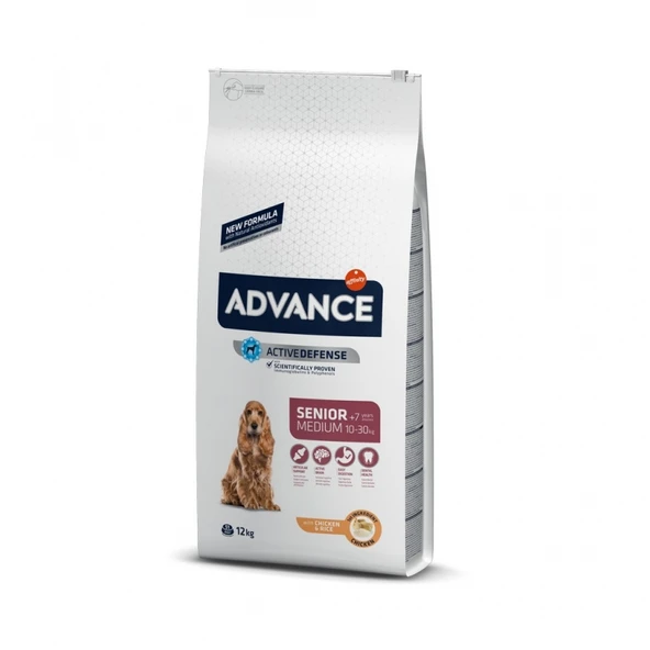 Advance Tavuklu ve Pirinçli Orta Irk Yaşlı Köpek Maması 12 Kg ürün görseli 1
