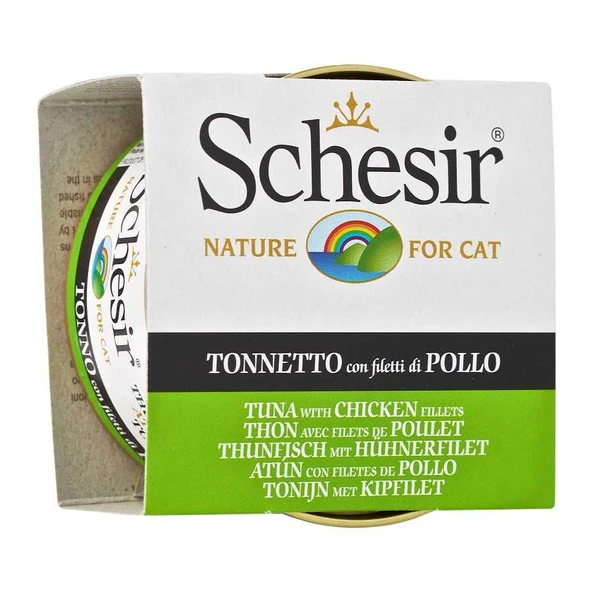 Schesir Ton Balıklı ve Tavuklu Kedi Konservesi 85 Gr ürün görseli 1