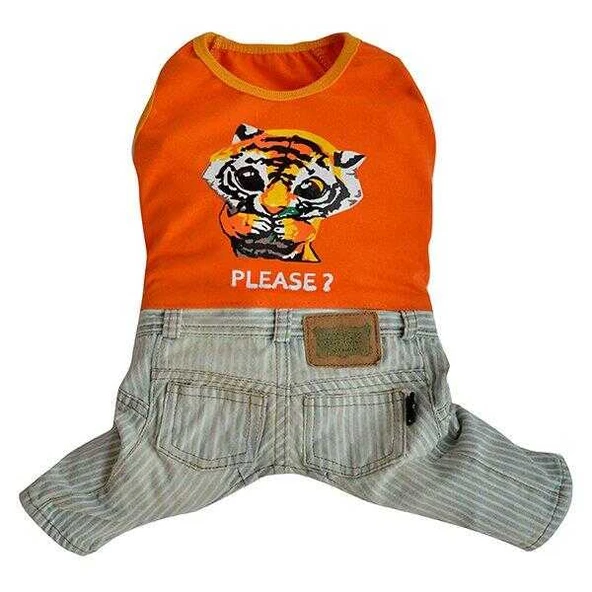 Doggy Dolly Turuncu Tişörtlü Pantalon XLarge ürün görseli 1