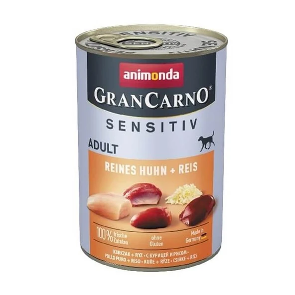 Animonda Gran Carno Sensitiv Tavuklu Pirinçli Köpek Konservesi 400 Gr ürün görseli 1