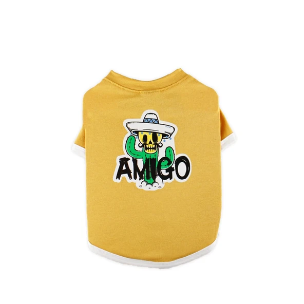 Zampa Amigo Sarı Kedi Köpek T-Shirt XSmall ürün görseli 1