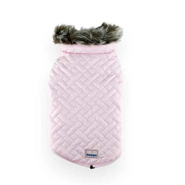 Zampa Supreme Yakalı Kürklü Mont Pembe XSmall ürün görseli 1