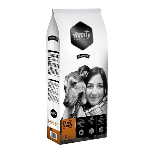 Amity Kuzulu Pirinçli Yetişkin Köpek Maması 15 Kg ürün görseli 1