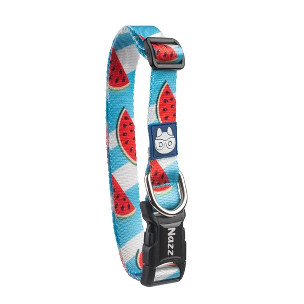 Nazz Köpek Boyun Tasması Karpuz Mavi Small 1,5X34 Cm ürün görseli 1
