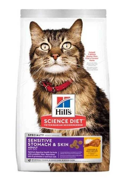 Hills Sensitive Skin Hassas Ciltler için Tavuklu Kedi Maması 1.5 Kg ürün görseli 1