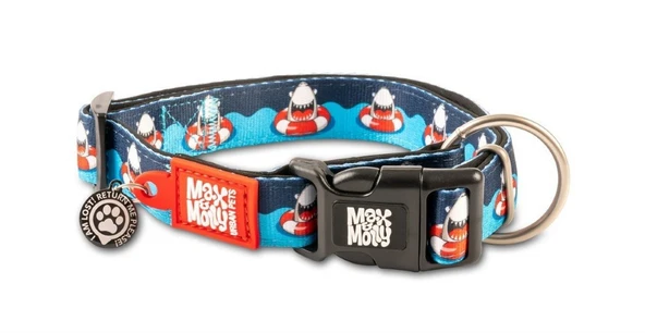 Max Molly Smart ID Frenzy the Shark Boyun Tasması Large ürün görseli 1