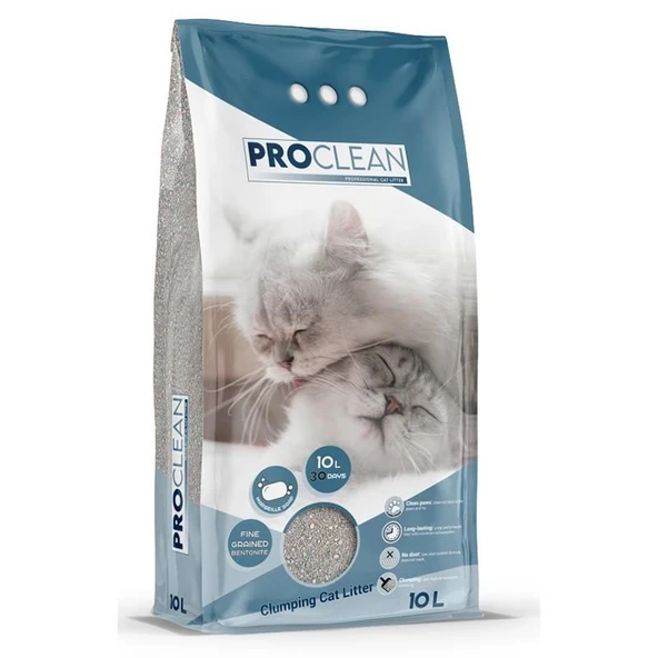 Pro Clean Marsilya Sabun Kokulu Kalın Taneli Topaklanan Kedi Kumu 10 Lt ürün görseli 1