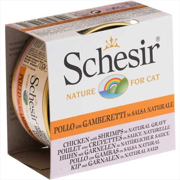 Schesir Soslu Tavuklu ve Karidesli Kedi Konservesi 70 Gr ürün görseli 1
