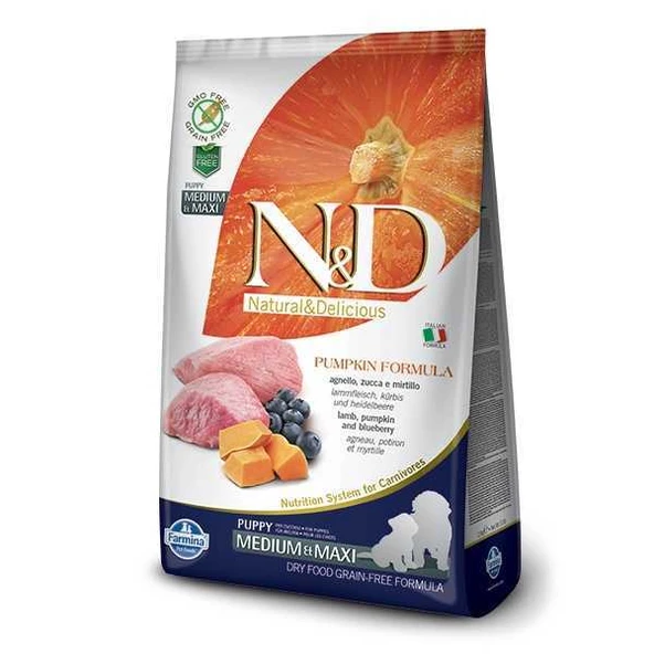 N&D Balkabaklı Kuzu Etli Tahılsız Yavru Köpek Maması 12 Kg ürün görseli 1