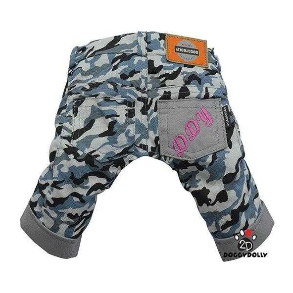 Doggy Dolly Mavi Kamuflaj Pantalon XSmall ürün görseli 1