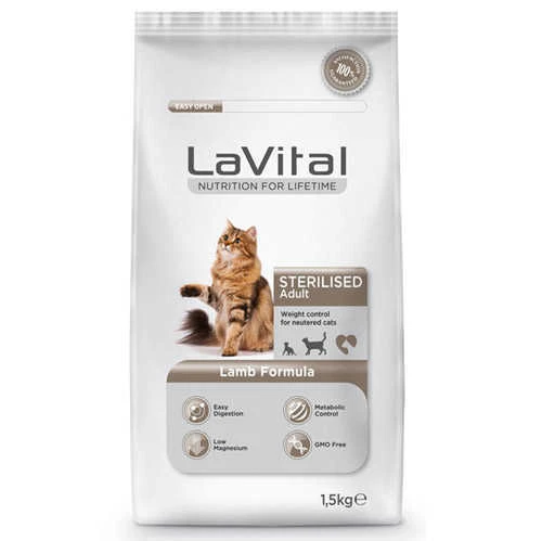 La Vital Kuzulu Kısırlaştırılmış Kedi Maması 12 Kg ürün görseli 1