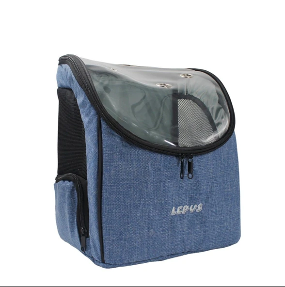 Lepus Backpack Kedi ve Köpek Sırt Çantası Mavi 25X30X40 Cm ürün görseli 1