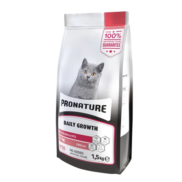 Pronature Tavuklu ve Pirinçli Yavru Kedi Maması 1,5 Kg ürün görseli 1