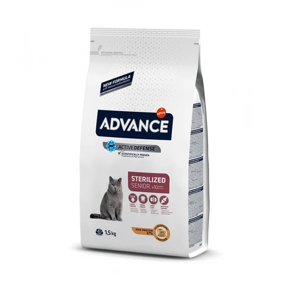 Advance Cat Sterilized Kısırlaştırılmış Yaşlı Kedi Maması 1.5 Kg ürün görseli 1