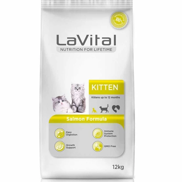 La Vital Cat Kitten Somon Balikli Yavru Kedi Mamasi 12 Kg ürün görseli 1