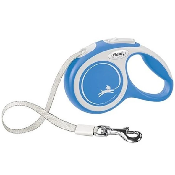 Flexi New Comfort Otomatik Şerit Köpek Gezdirme Kayışı 5 mt Large Mavi ürün görseli 1