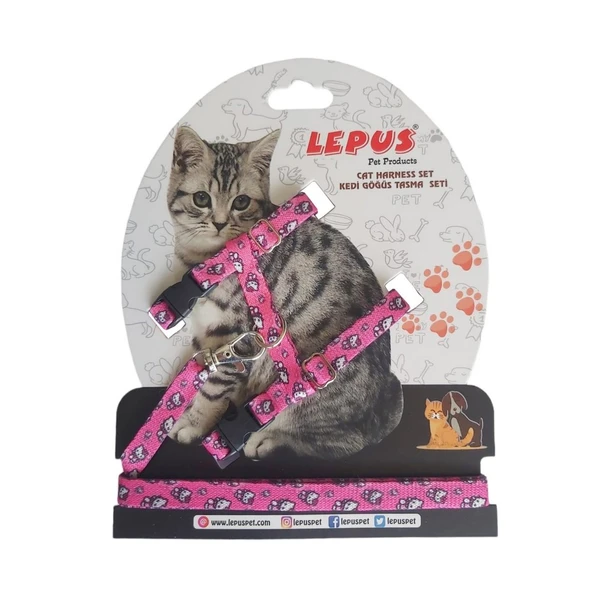 Lepus Kedi Göğüs Tasması Karışık Renkli ürün görseli 1