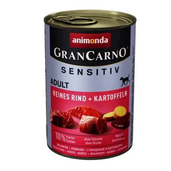 Animonda Gran Carno Sensitiv Sığırlı Patatesli Köpek Konservesi 400 Gr ürün görseli 1