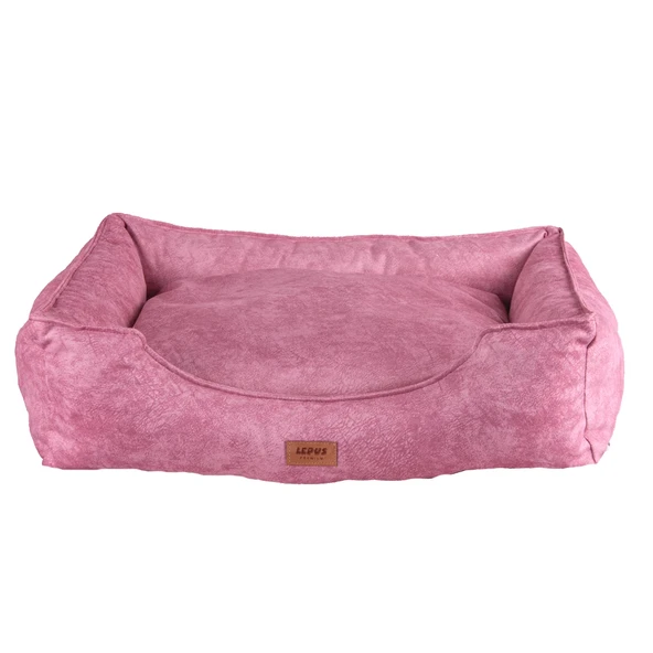 Lepus Soft Fermuarlı Köpek Yatağı Pembe Medium ürün görseli 1