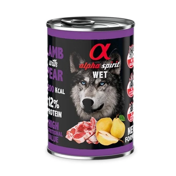 Alpha Spirit Wet Foot Armutlu Hindi Etli Yetişkin Köpek Konservesi 400 Gr ürün görseli 1