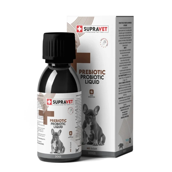 Supravet Sıvı Probiyotik, Köpek Bağışıklık Güçlendirici Probiyotik + Prebiyotik Takviyesi 100 ml ürün görseli 1