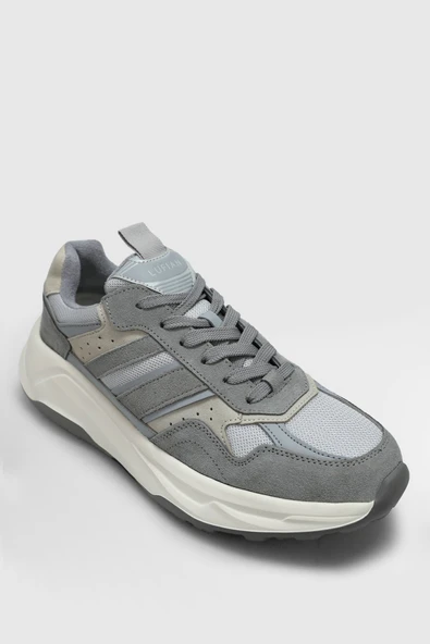 Lufian Eduard Gri Sneaker - Resim 4
