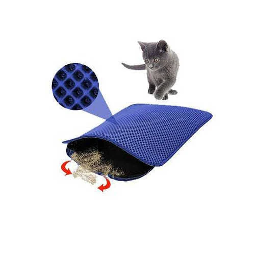 Pet Pretty Yeni Nesil Kedi Tuvalet Paspası Mavi 50x60 Cm ürün görseli 1