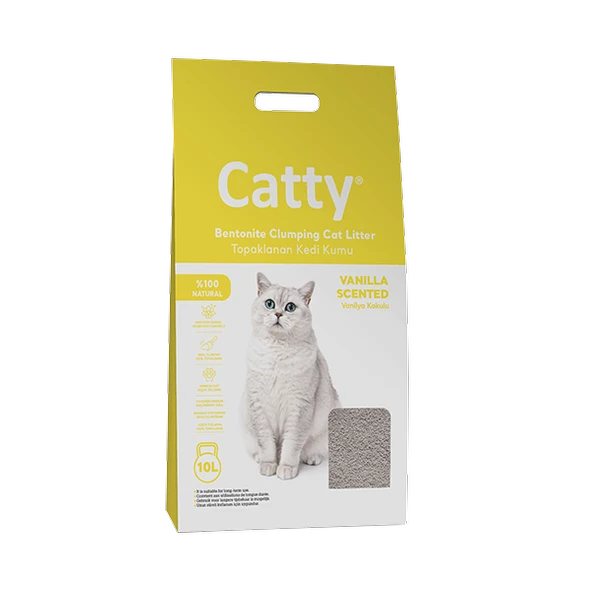 Catty Vanilyalı Kokulu Kedi Kumu 5 Lt ürün görseli 1