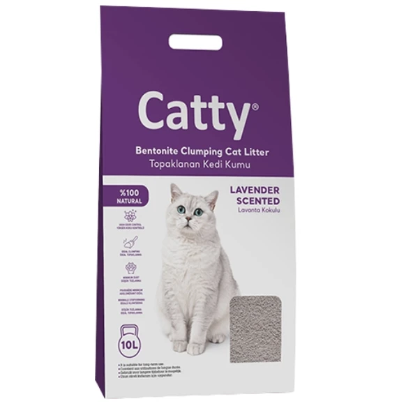 Catty Lavanta Kokulu Kedi Kumu 10 Lt ürün görseli 1