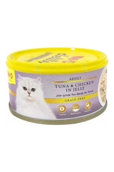 Me-o Delite Ton Balık Ve Tavuklu Tahılsız Kedi Konservesi 80 gr ürün görseli 1