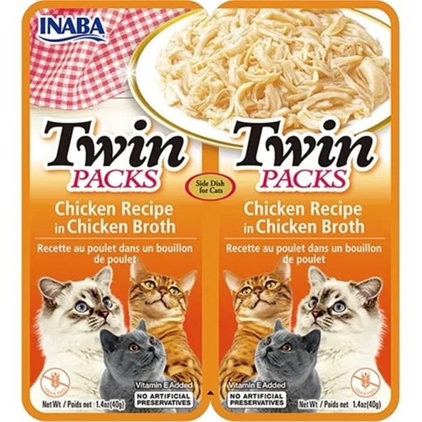 Ciao Inaba Twin Packs Tavuklu Kedi Çorbası 2x40 Gr ürün görseli 1
