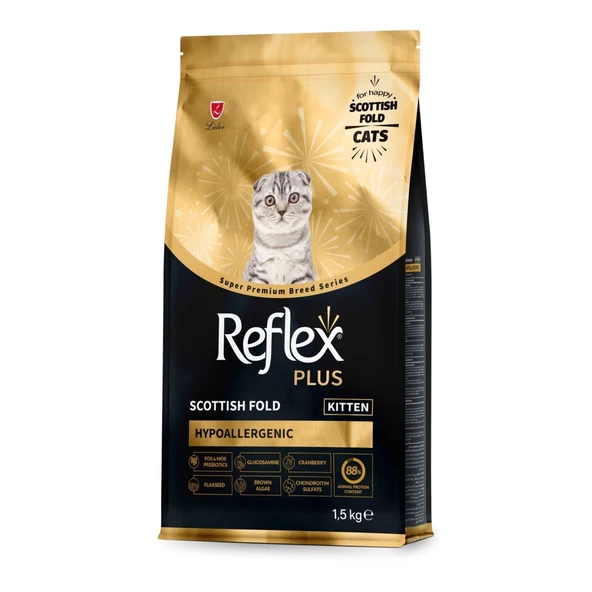 Reflex Plus Hipoalerjenik Scottish Fold Yavru Kedi Maması 1,5 Kg ürün görseli 1